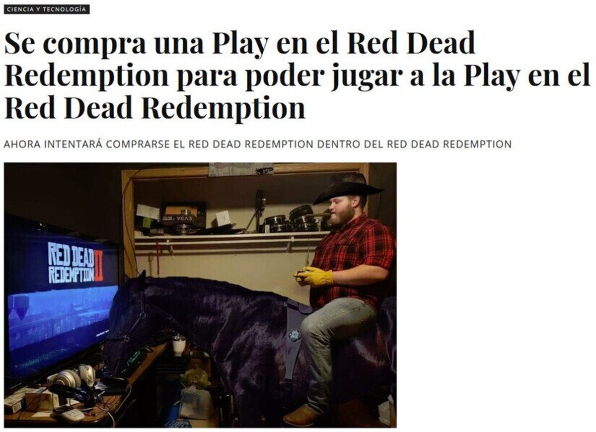 Se compra una Play en el Red Dead Redemption para poder jugar a la Play en el Red Dead Redemption