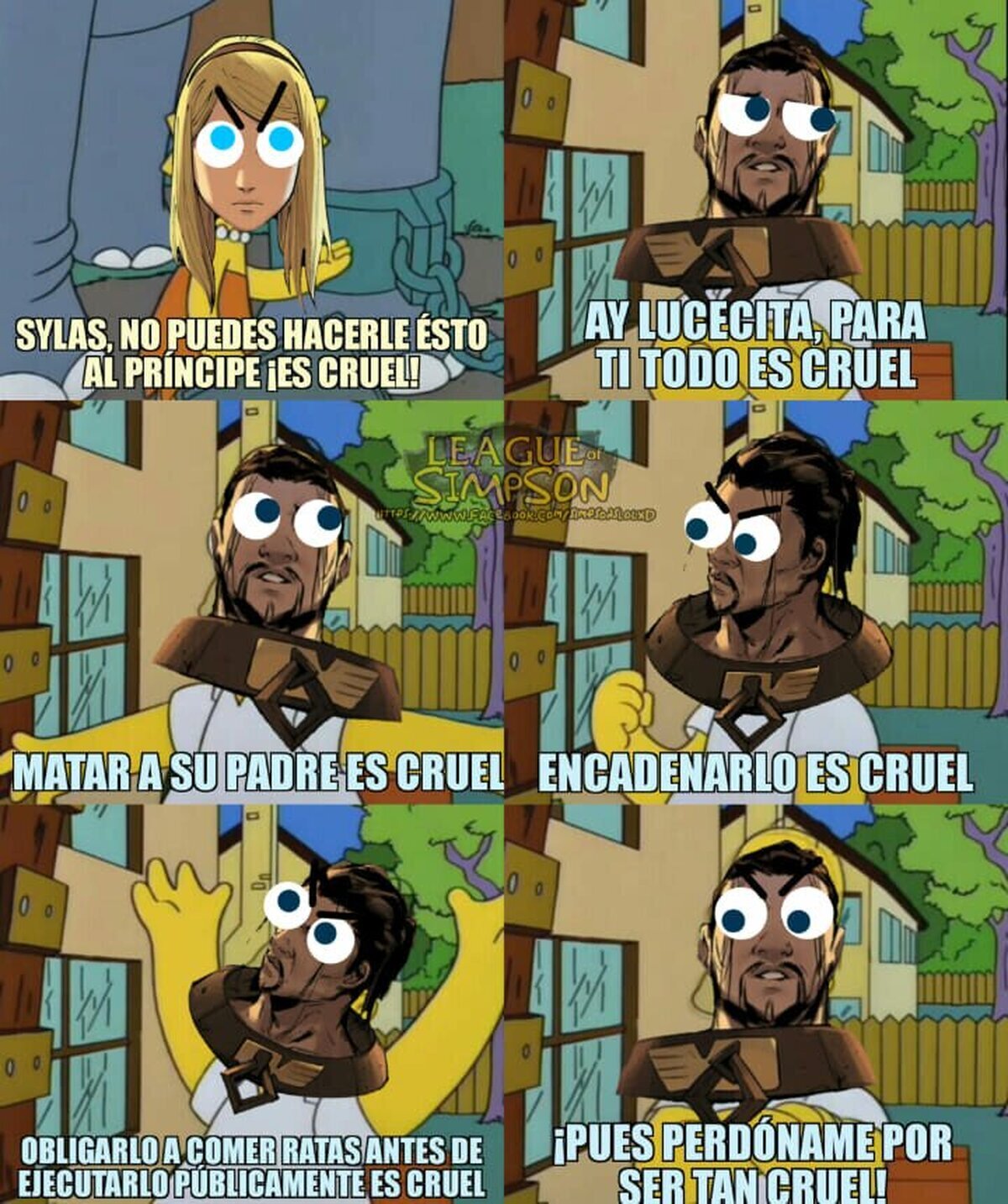 ¡Pues perdona, hija, si soy cruel!