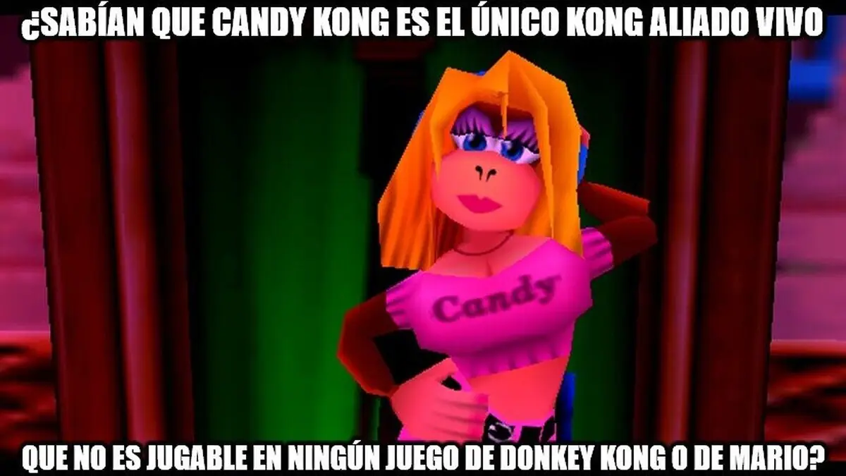Podrían hacer un remake de Donkey Kong 64 con Candy Kong de jugable para competir contra Tifa