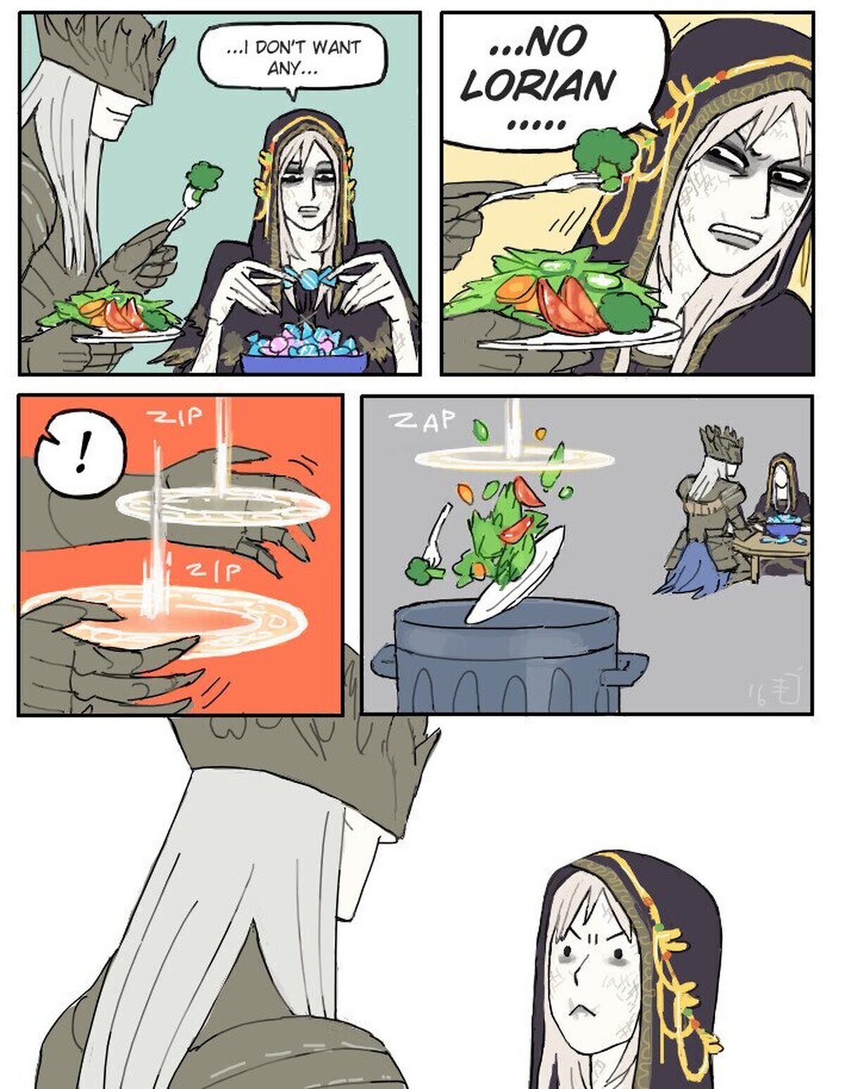 Come tus vegetales Lothric.
