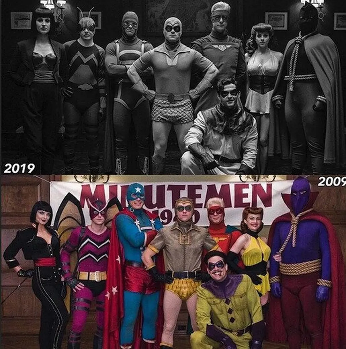 Minutemen en la serie de Watchmen y en la película