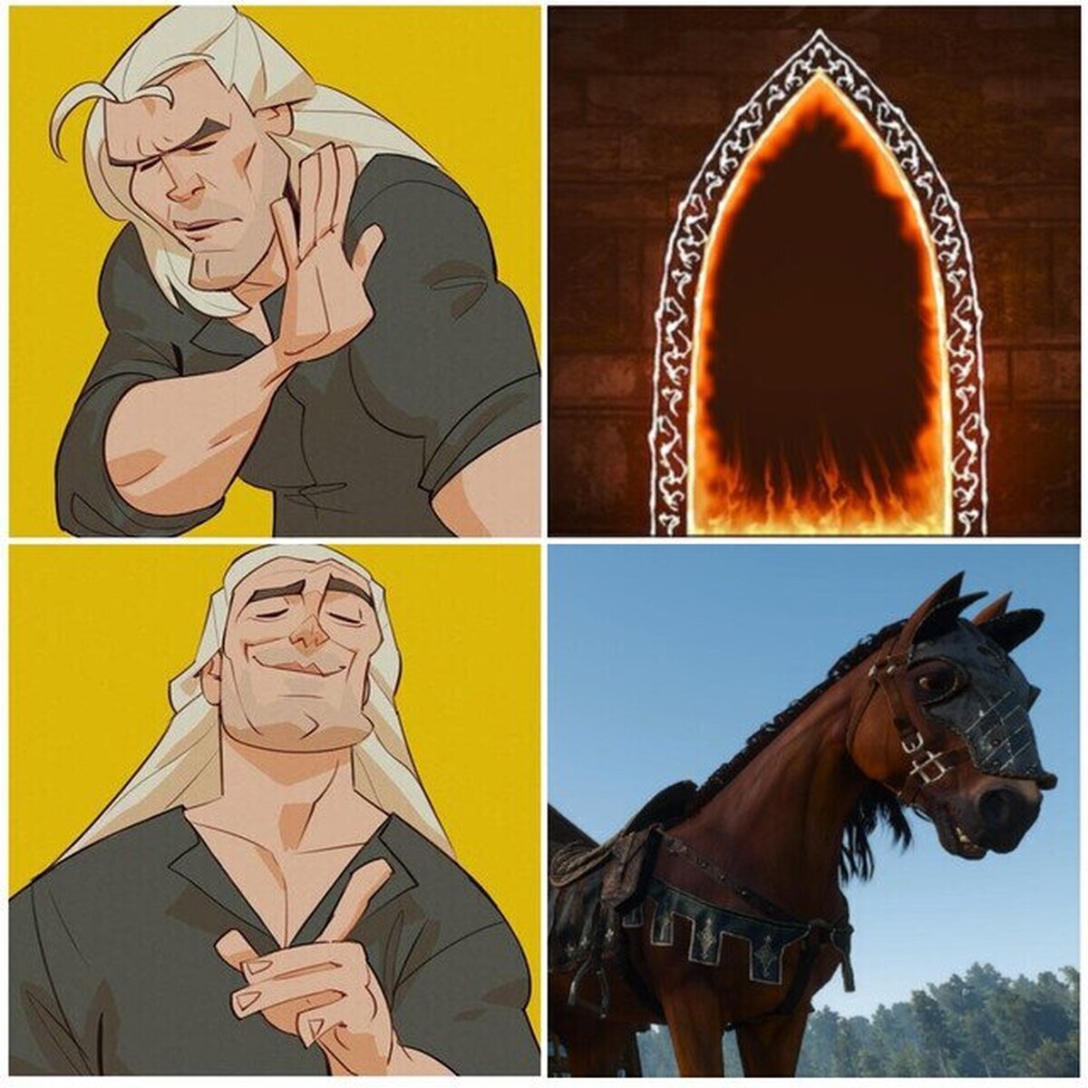 El medio de transporte favorito de Geralt. Por Max Greck