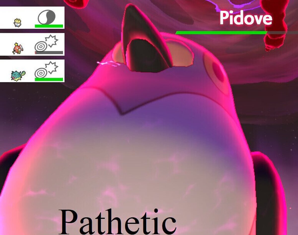 Cuando eres vencido por un pokemon Gigamax. 