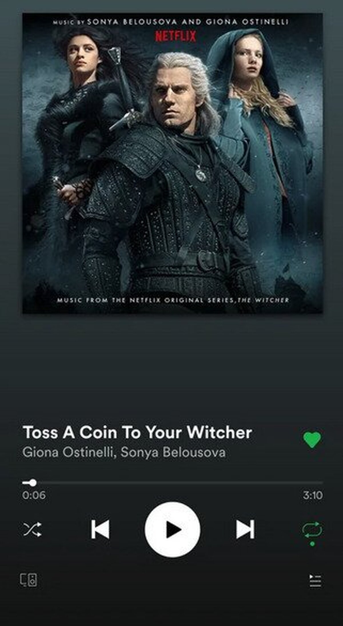 Acaban de ponerla en Spotify. No puedo parar de ponerla
