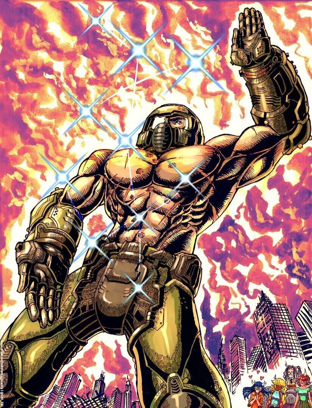 El Hombre del Puño de la Luna de Fobos: Hokuto No Doomguy' Por Substance20.