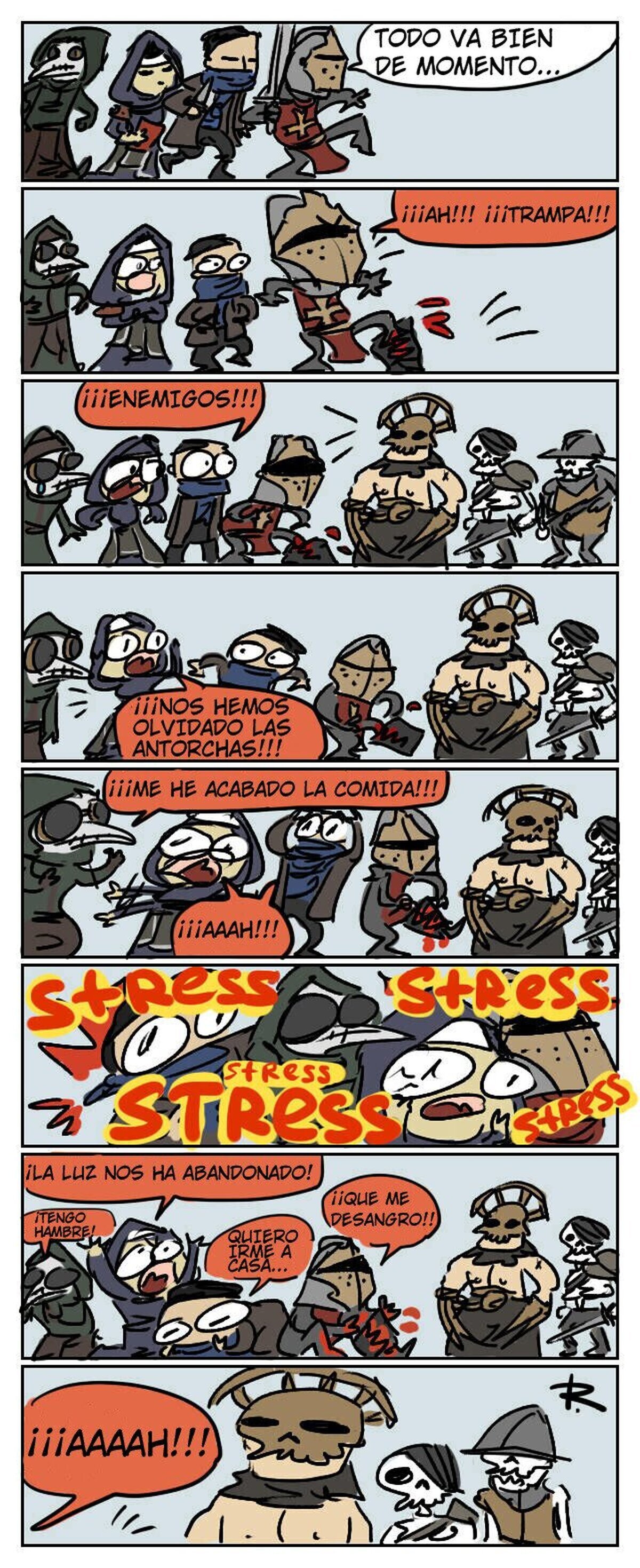 Un (estresante) día cualquiera en Darkest Dungeon. Por ayej