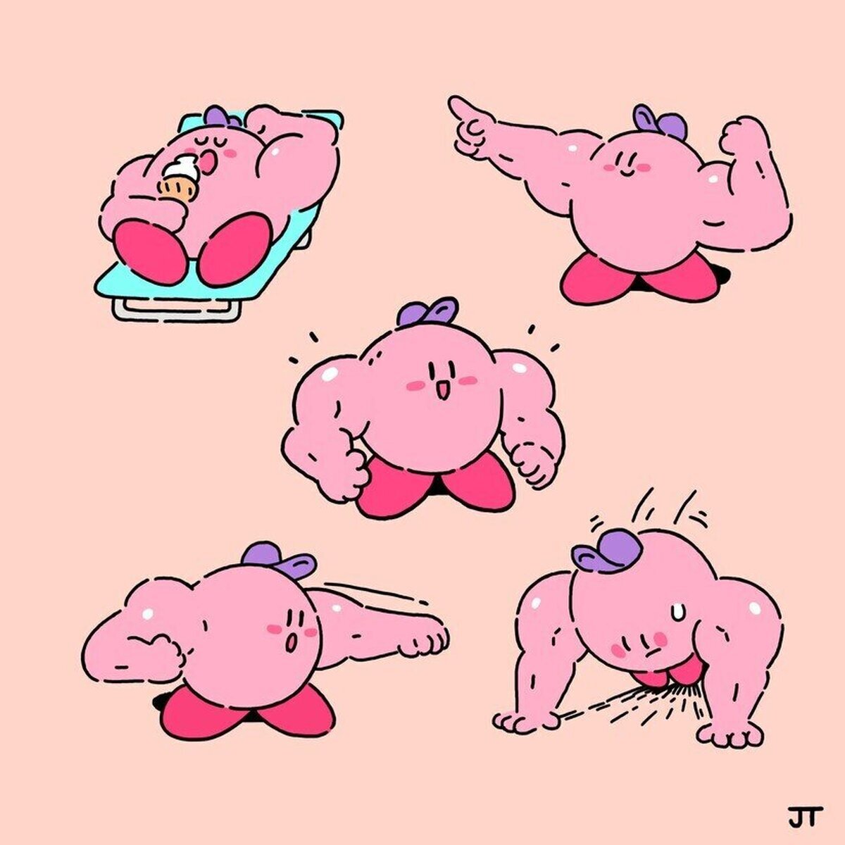 Kirby mamado hecho por el director artístico de Pokémon espada y escudo