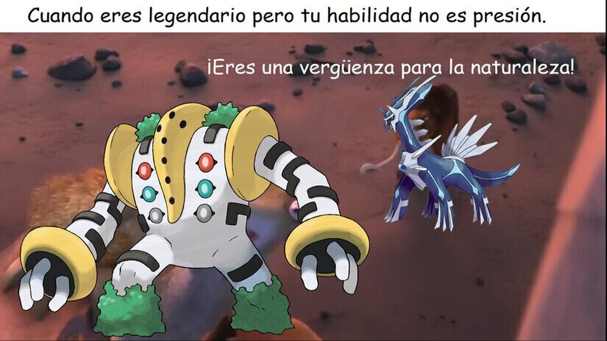 No hay que presionar a Regigigas, solo es algo lento.