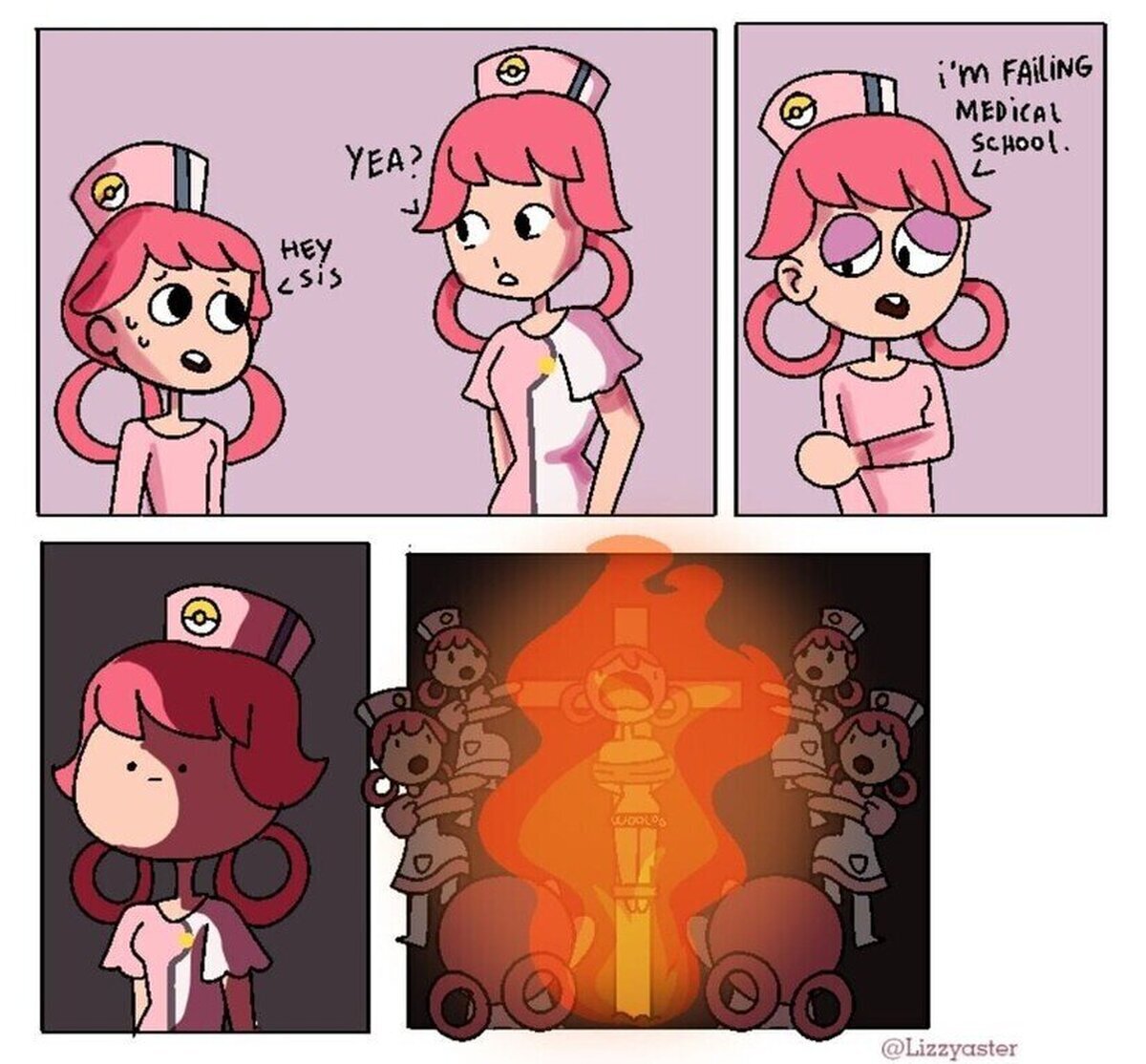 Por eso jamás he visto a una enfermera Joy que no sea enfermera. Por Lizzyaster