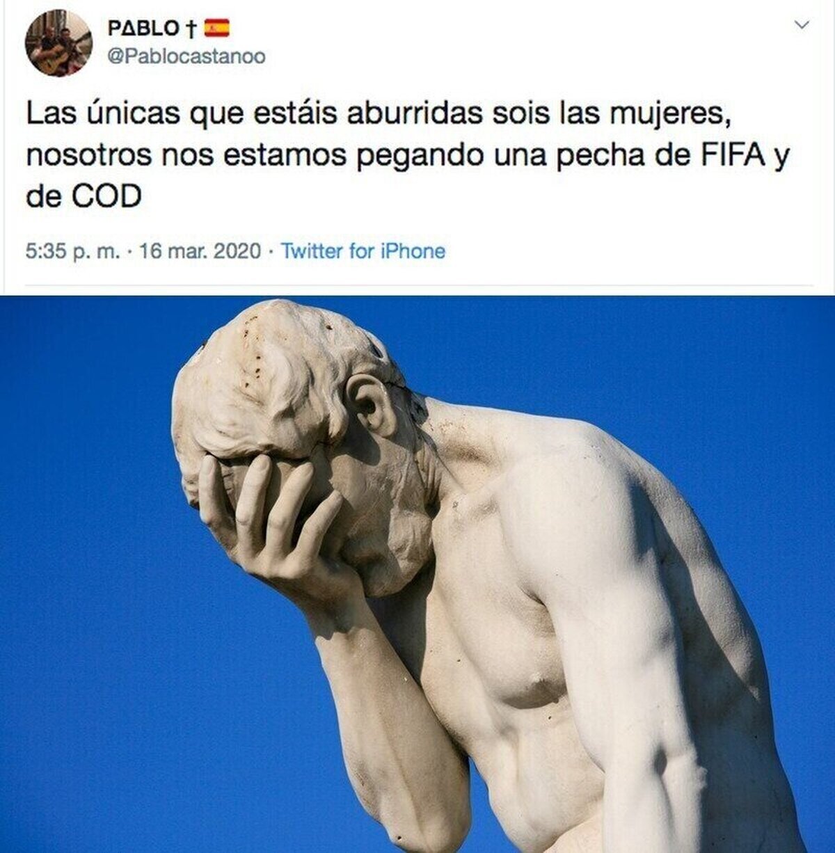 El comentario más machista y rancio que verás hoy... 