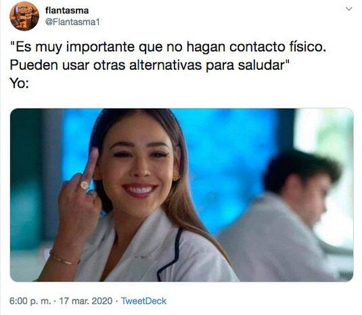 Nunca he estado tan contento de saludar a alguien
