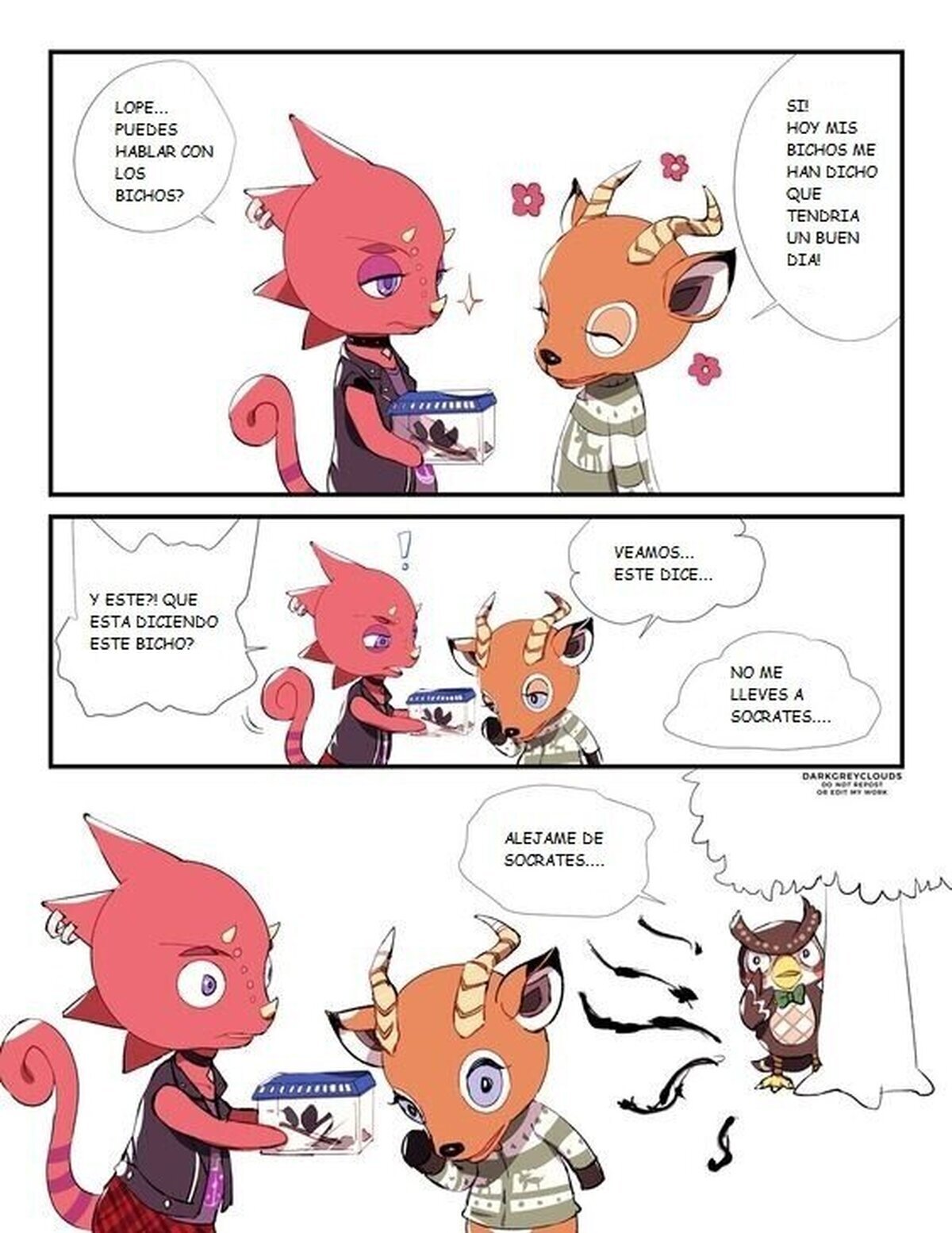 Atrás criatura del demonio.....