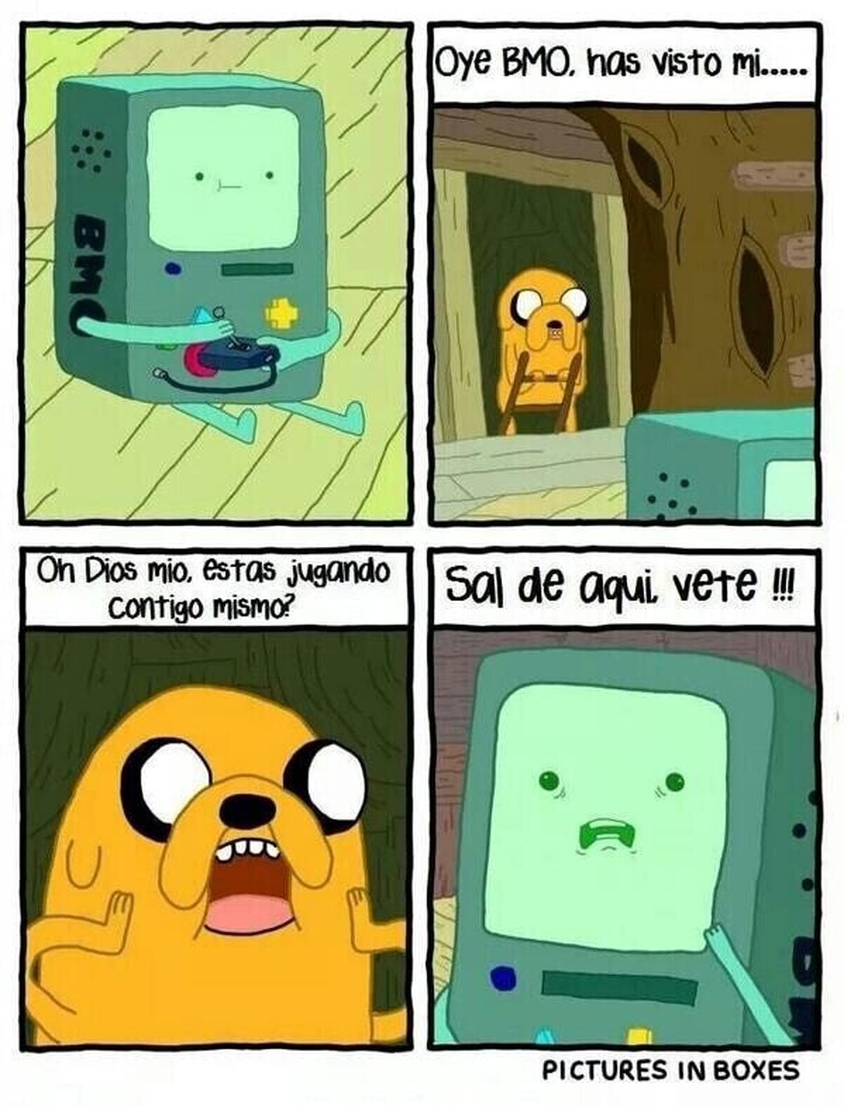 Cuando te atrapan jugando con tu... Por Pictures in boxes