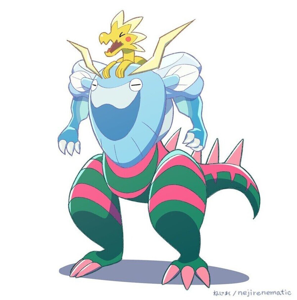 Y esto es lo que pasa si combinas todos los fosiles de galar en uno solo. Por Nejirenematic