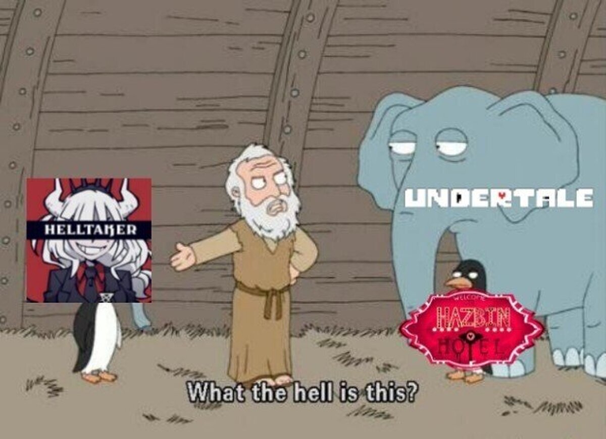 Cuando undertale y hotel hazbin tienen un hijo
