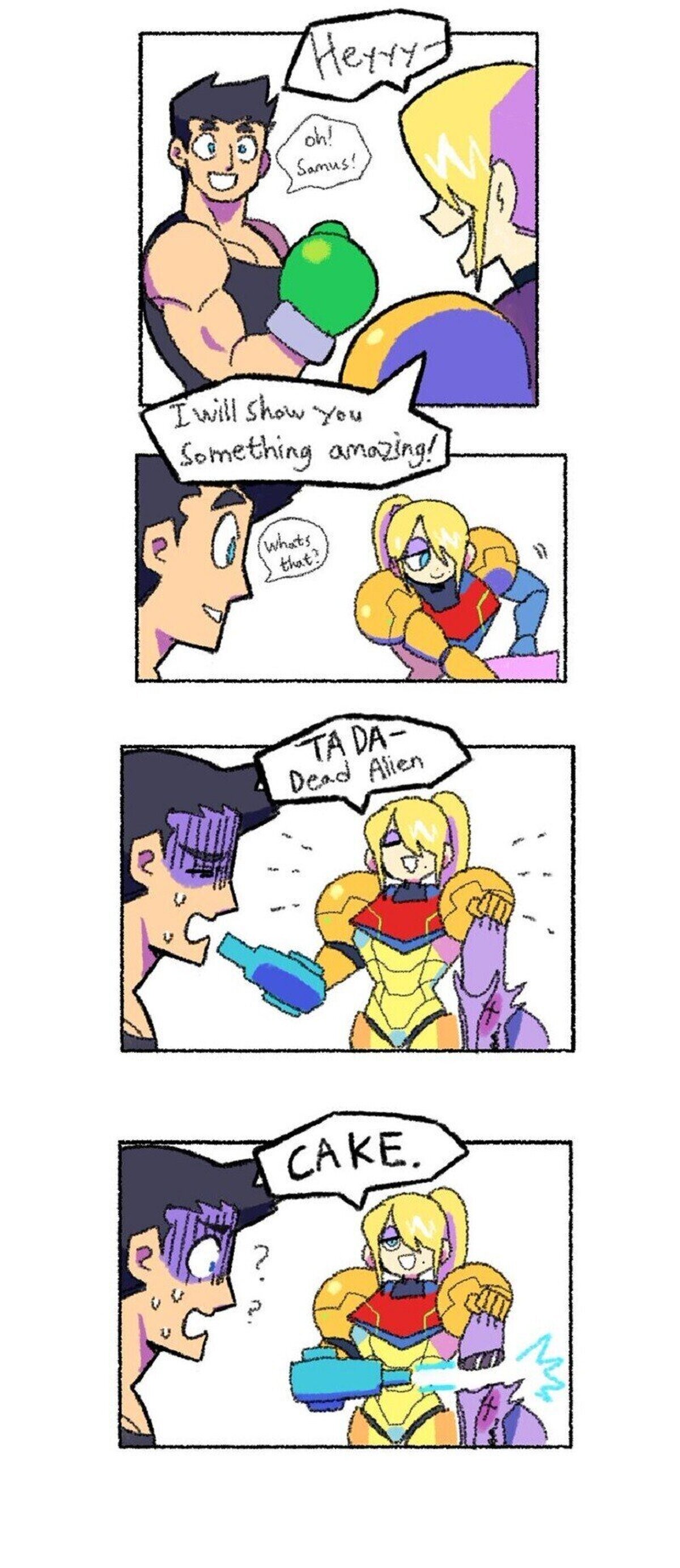 Samus es un poco torpe cuando intenta impresionar 