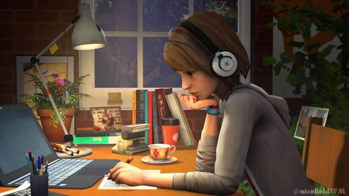 Lofi study girl Max Caulfield (from Life is Strange). Por NicefieldSFM