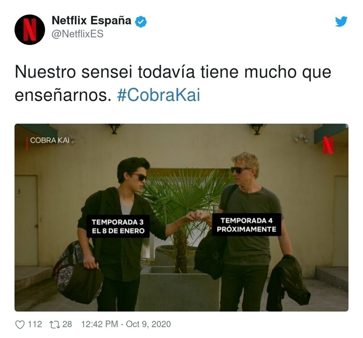 Por fin se confirma más Cobra Kai por @NetflixES