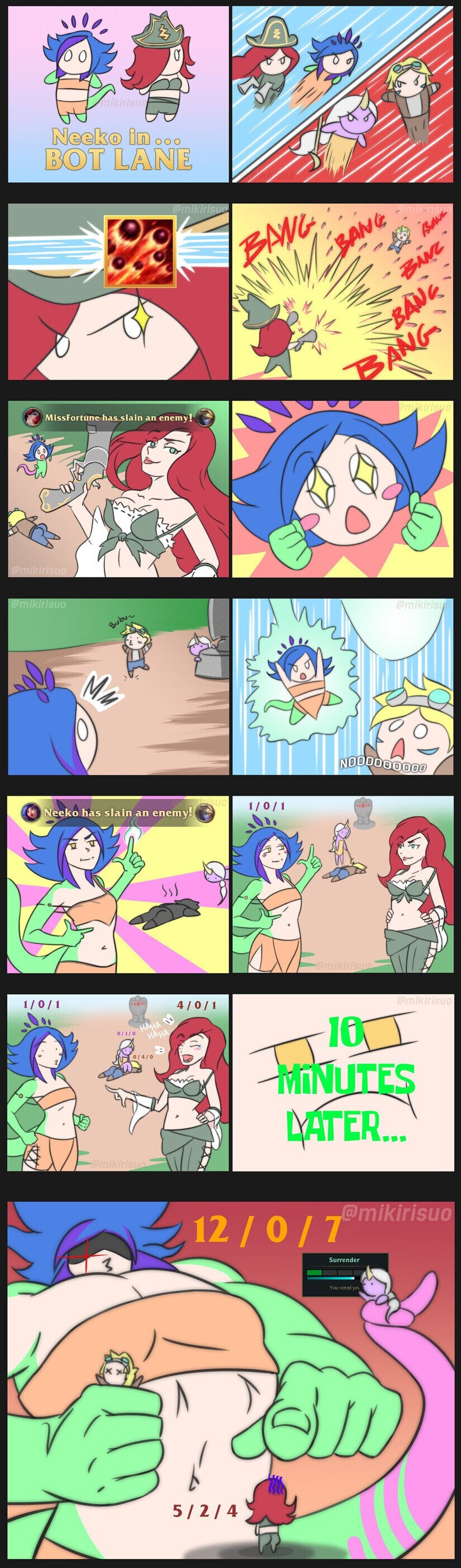¡Nunca te burles de tu support! Por Mikirisuo