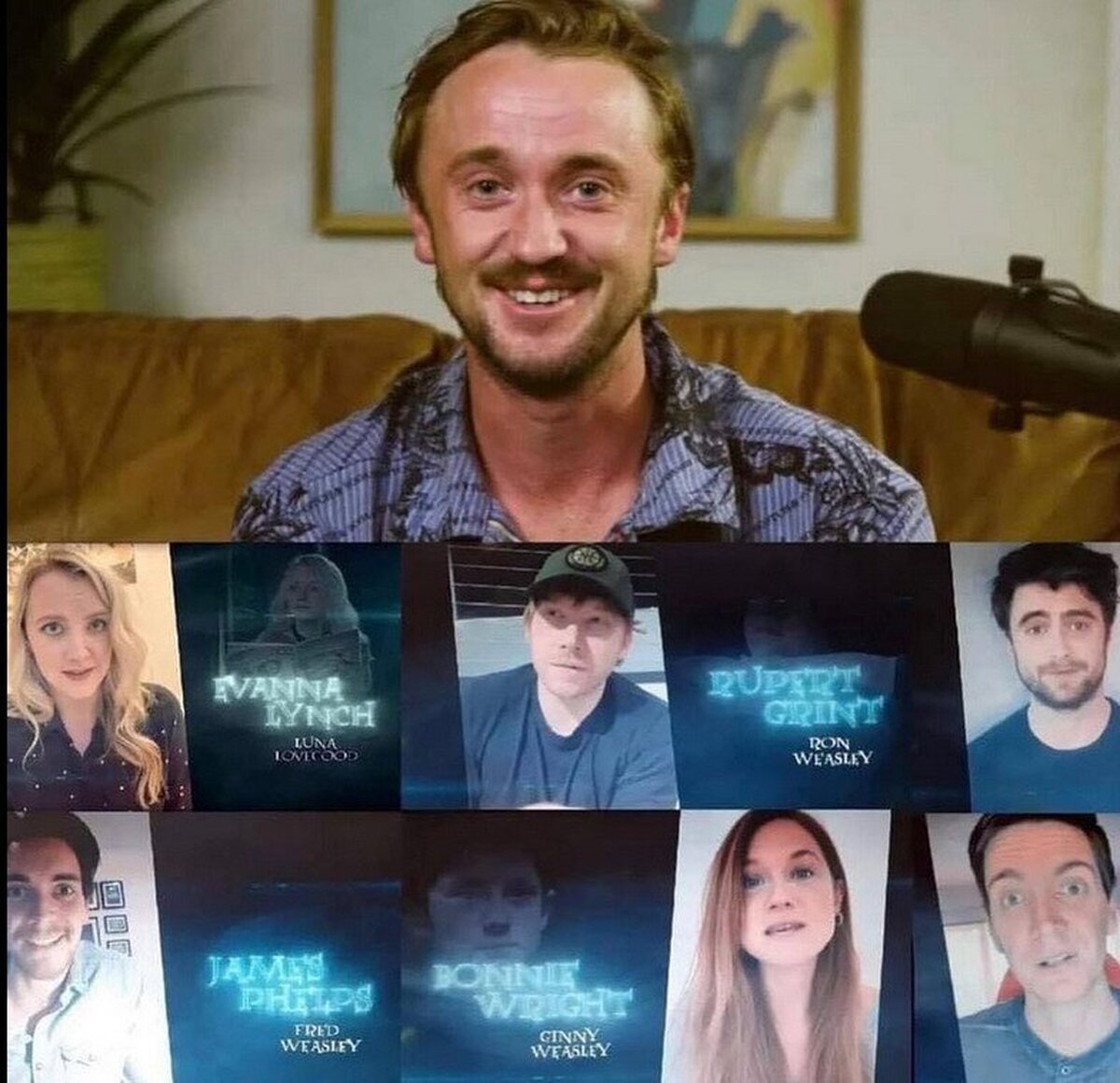 Después de 19 años del estreno de la “Piedra Filosofal”, el elenco de #HarryPotter se reunió en una transmisión en vivo
