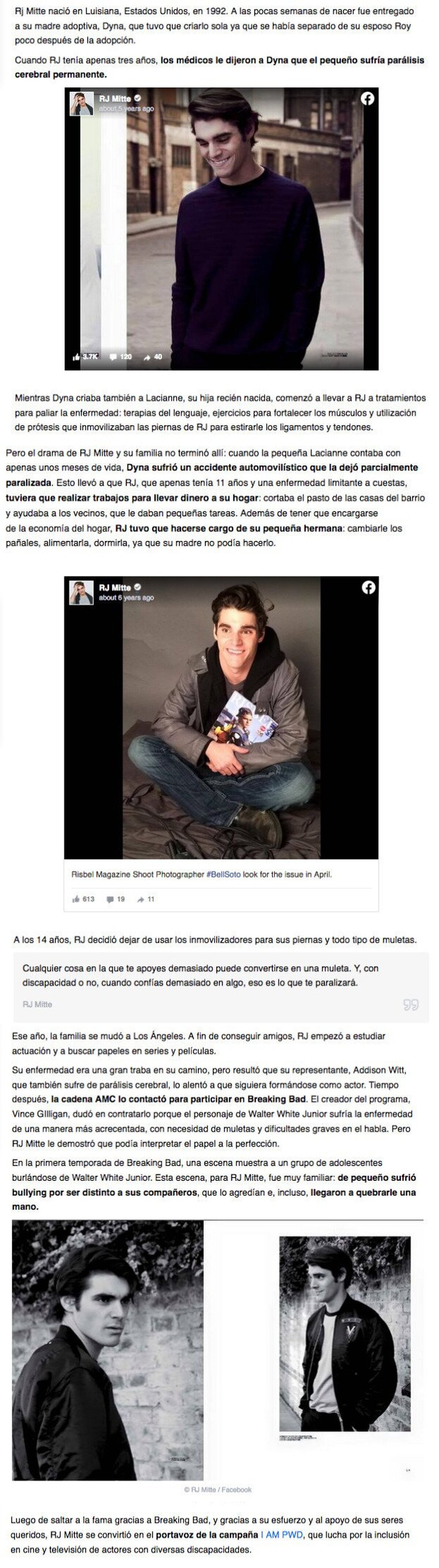 GALERÍA: La historia del actor que logró el éxito a pesar de la parálisis cerebral (¡sufre de la misma condición que su personaje en Breaking Bad!)