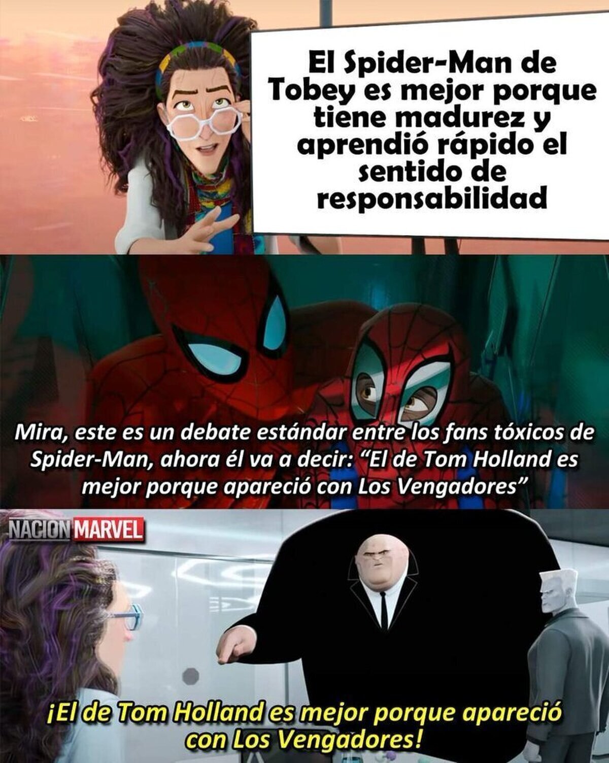 El enemigo de un fan de Spider-Man es otro fan de Spider-Man