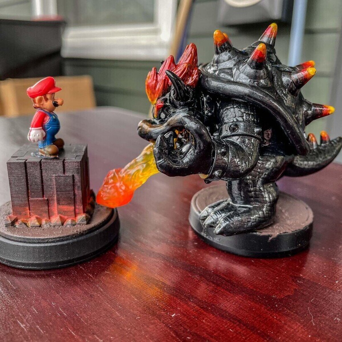 Amiibos customizados de Mario VS Fury Bowser