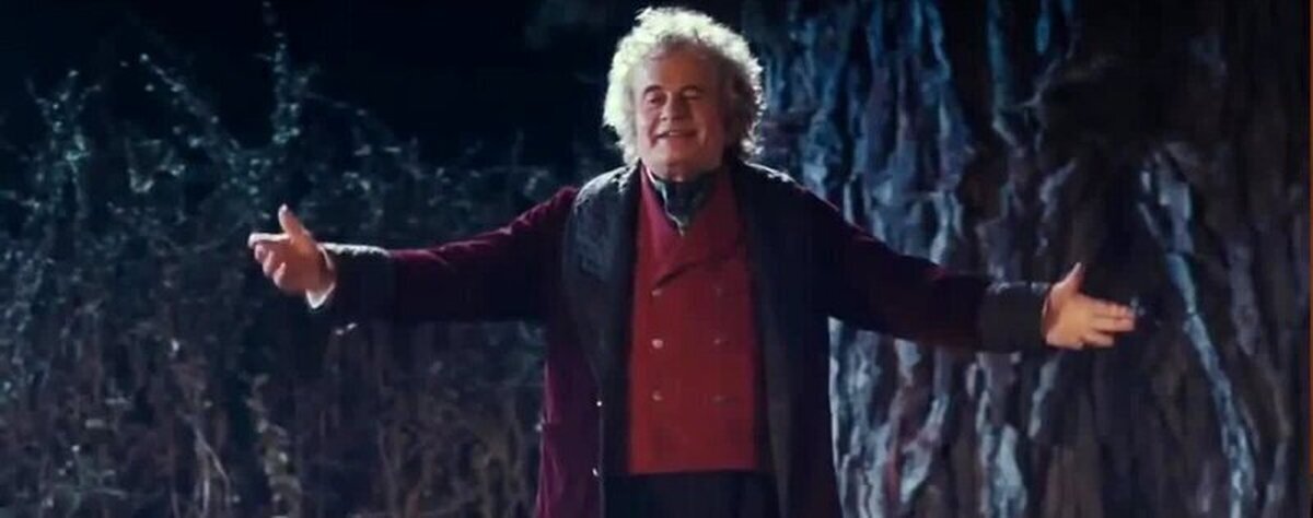 "No conozco a la mitad de vosotros la mitad de lo que desearía, y lo que deseo es menos de la mitad de lo que la mitad merecéis." Bilbo Bolsón