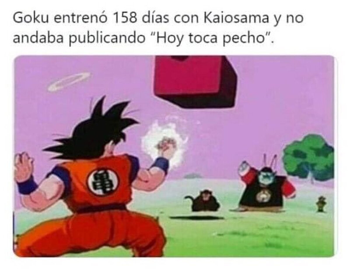 Goku nos marca el camino, no seáis pesados en instagram