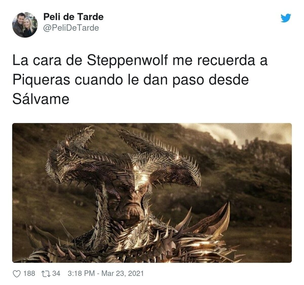 La carita de Steppenwolf por @PeliDeTarde
