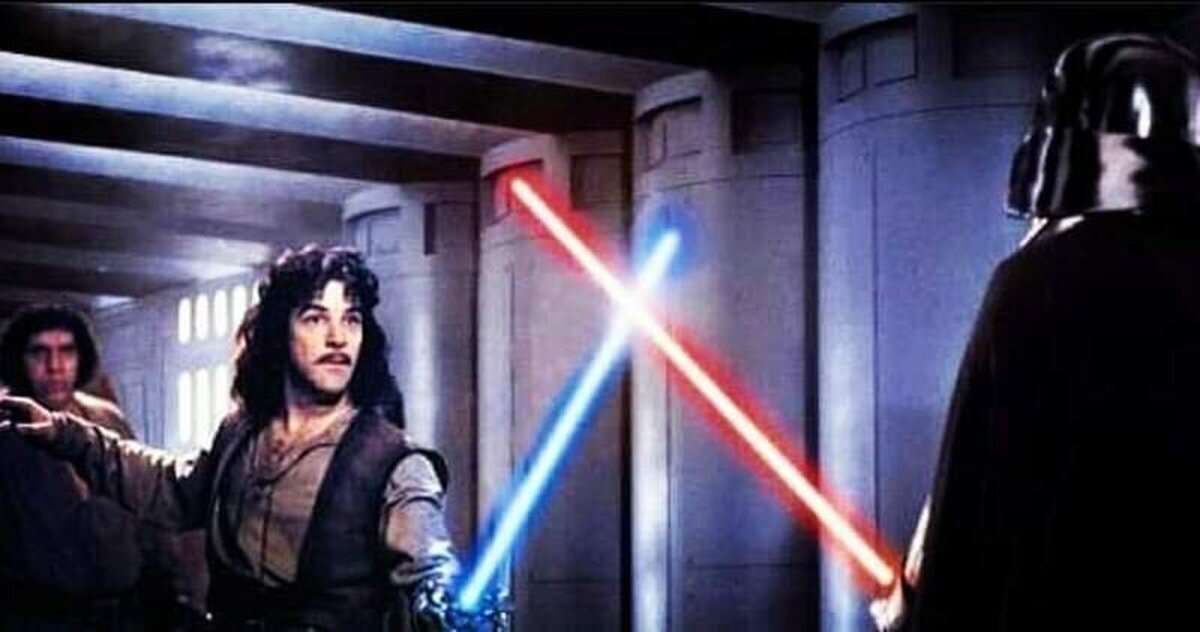 -Me llamo Iñigo Montoya. Tú mataste a mi padre, prepárate a morir.-Iñigo, yo soy tu padre