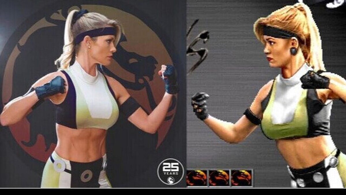 Se ha vuelto a caracterizar como Sonya Blade 25 años después