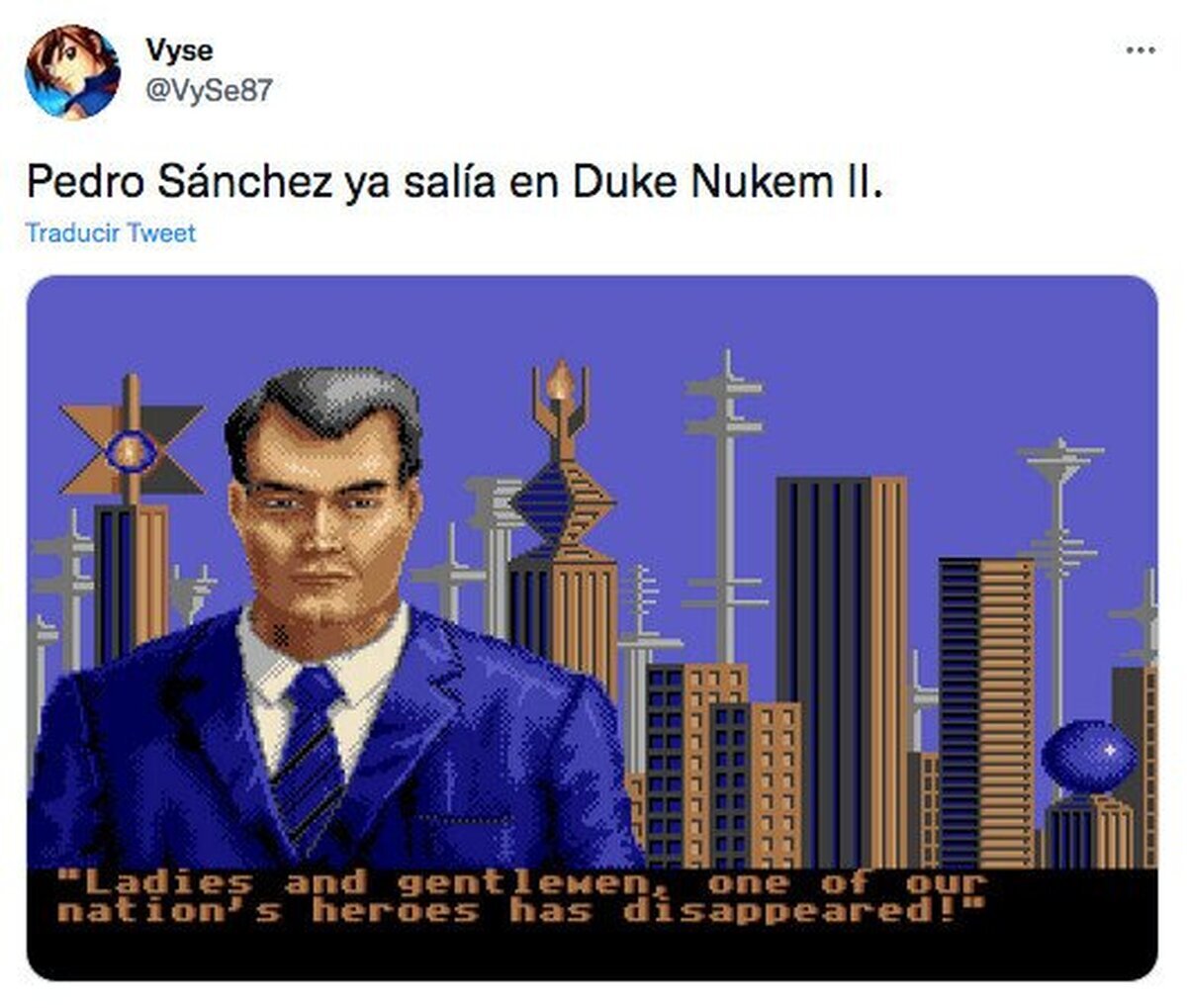 Solo le falta la corbata roja