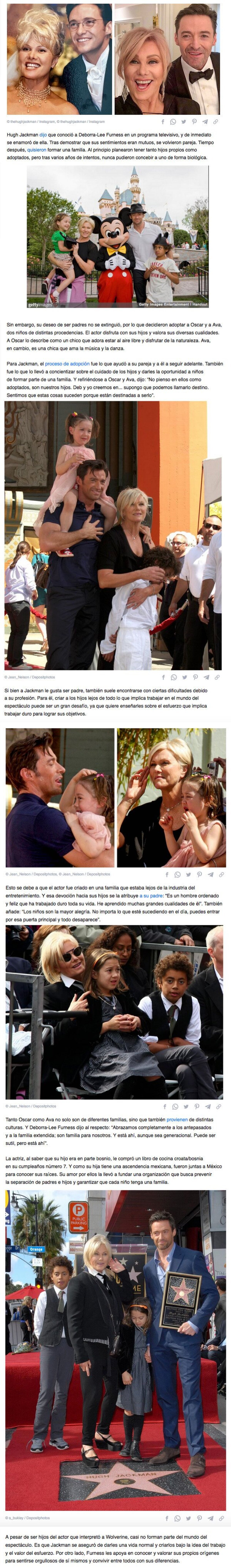 GALERÍA: Cómo Hugh Jackman y Deborra-Lee decidieron adoptar a sus hijos y cuáles han sido sus experiencias