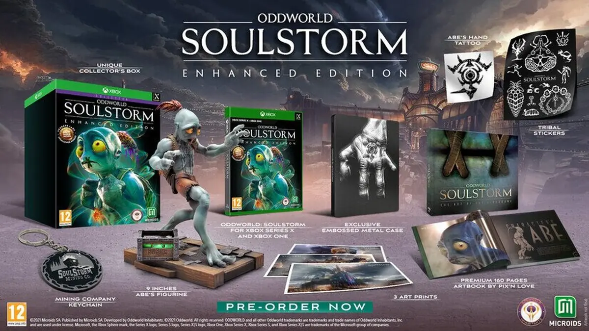 Oddworld: Soulstorm Enhanced Editionya está disponible en formato físico para Xbox Series X I S y Xbox One