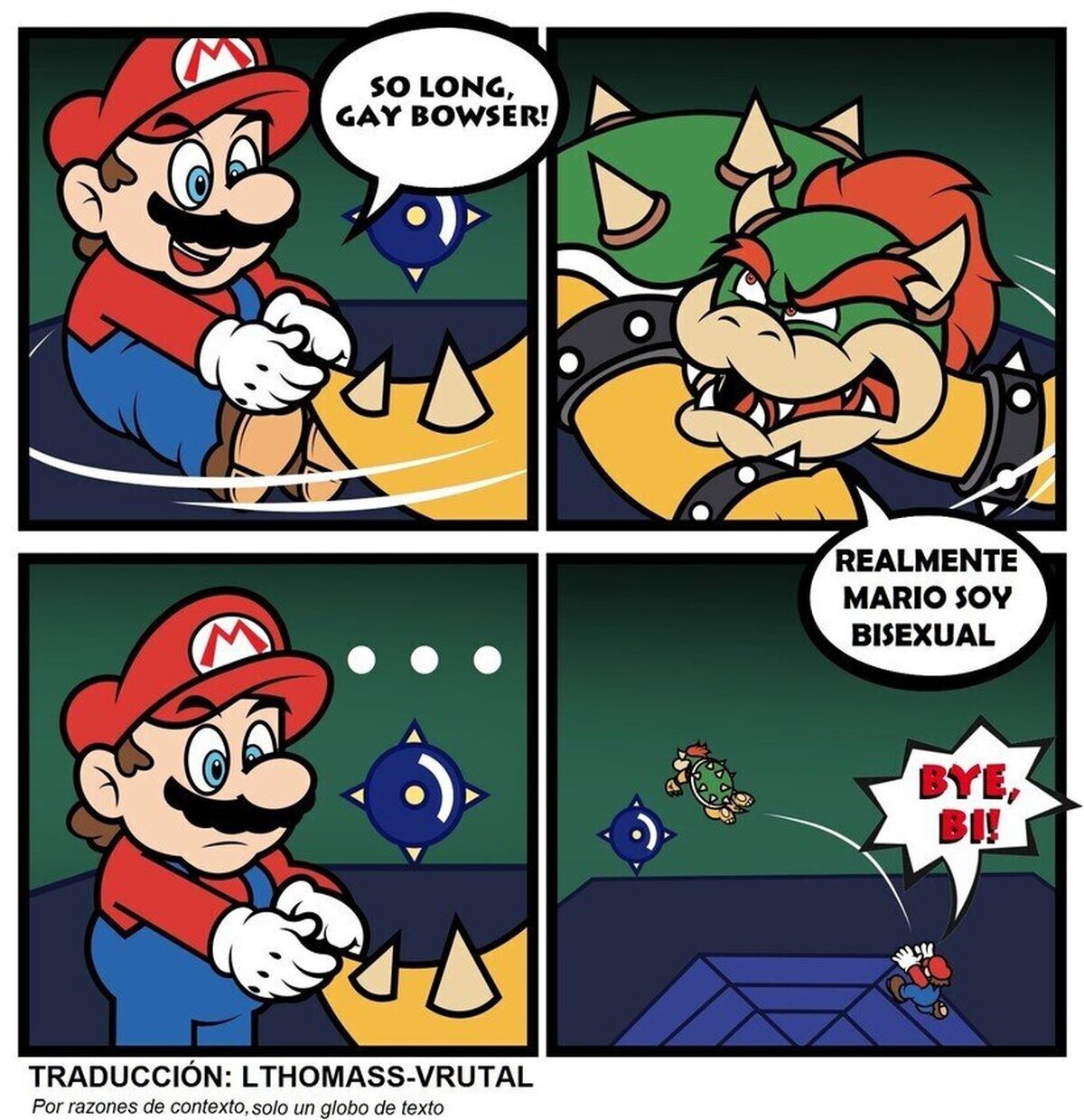 Gracias por aclararnoslo Bowser