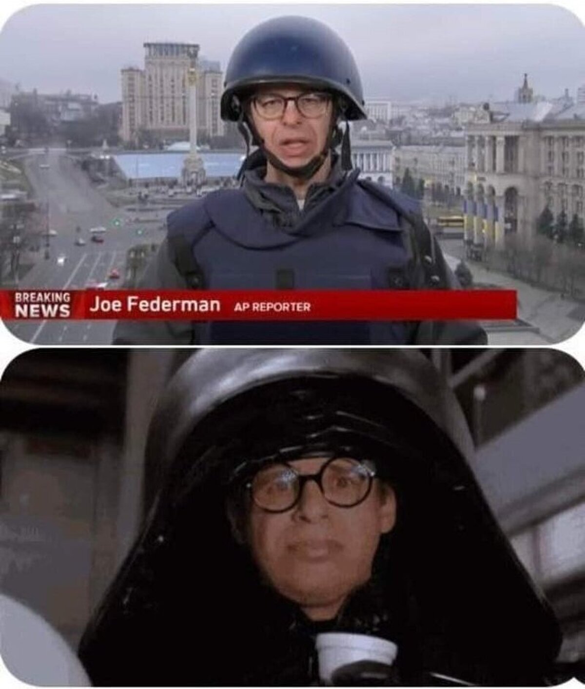 Reportero de TNT. Cualquier parecido con la película es pura coincidencia