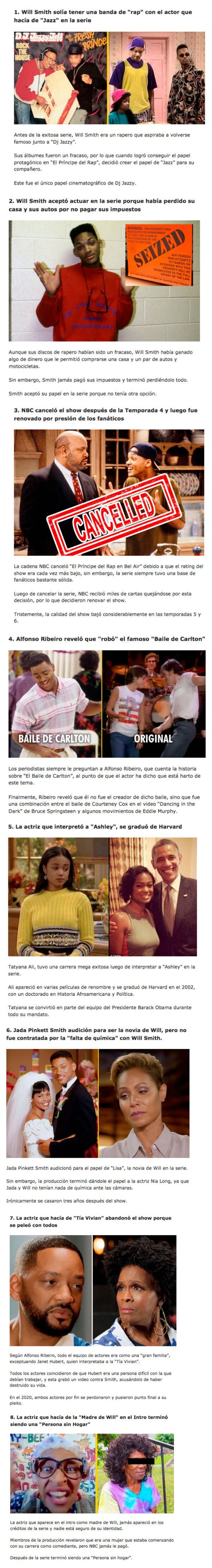 GALERÍA: “El príncipe del rap en Bel-Air”: 8 Historias de cómo los actores vivieron cosas locas por la serie