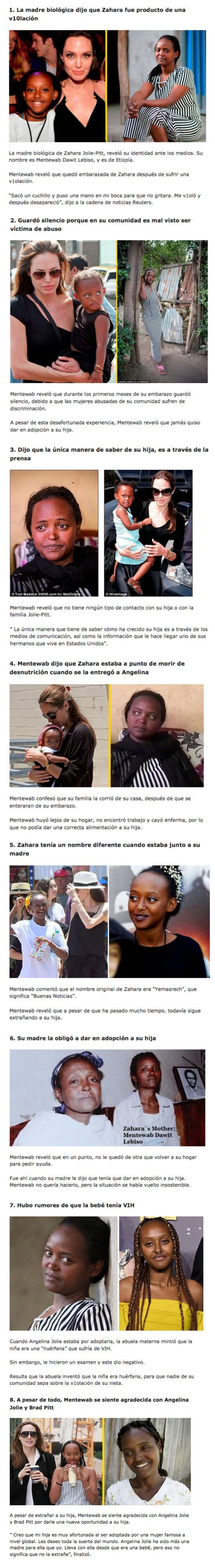 GALERÍA: Aparece la madre biológica de la hija de Angelina Jolie y habló sobre las 8 Cosas que sucedieron durante la adopción