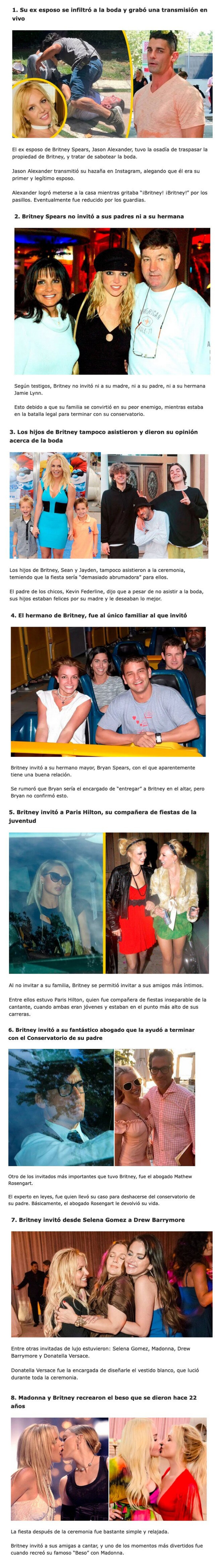 GALERÍA: 8 Cosas locas que pasaron en la boda privada de Britney Spears
