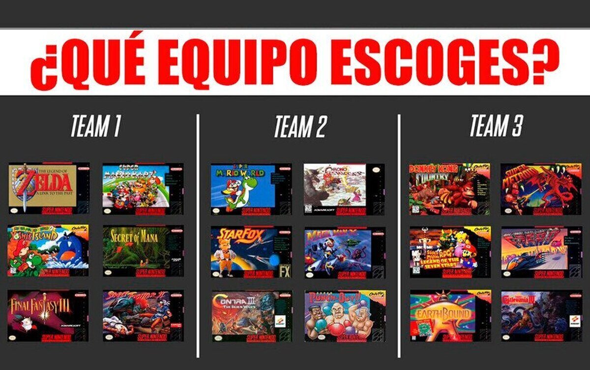 ¿Qué equipo escoges?