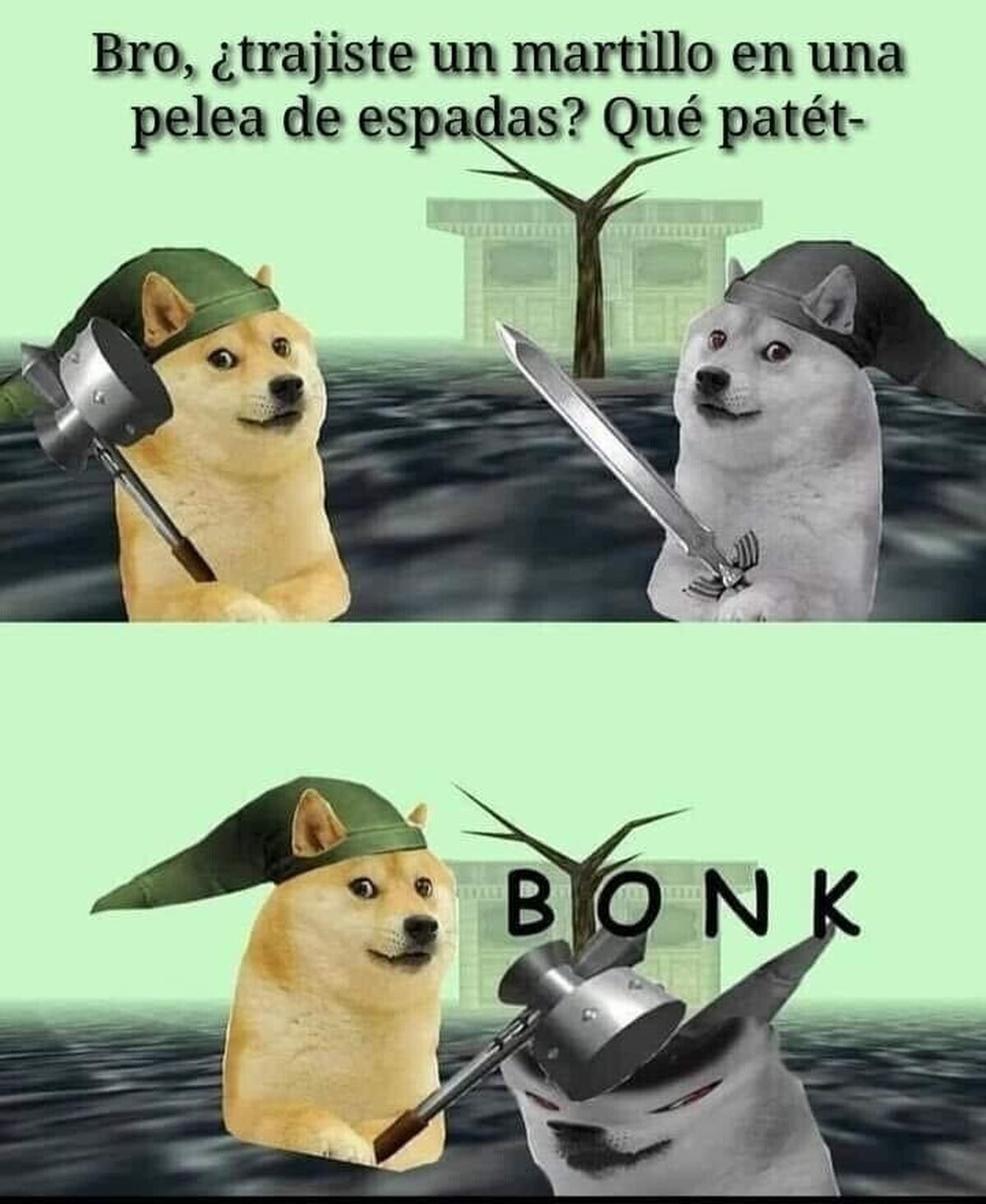 No será duelo a muertes con cuchillos? - no *BONK*
