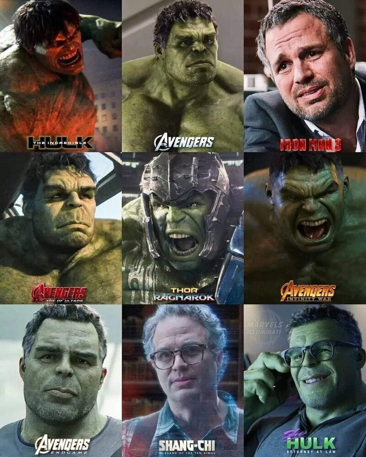 Las participaciones de #Hulk en el MCU#MarvelStudios  