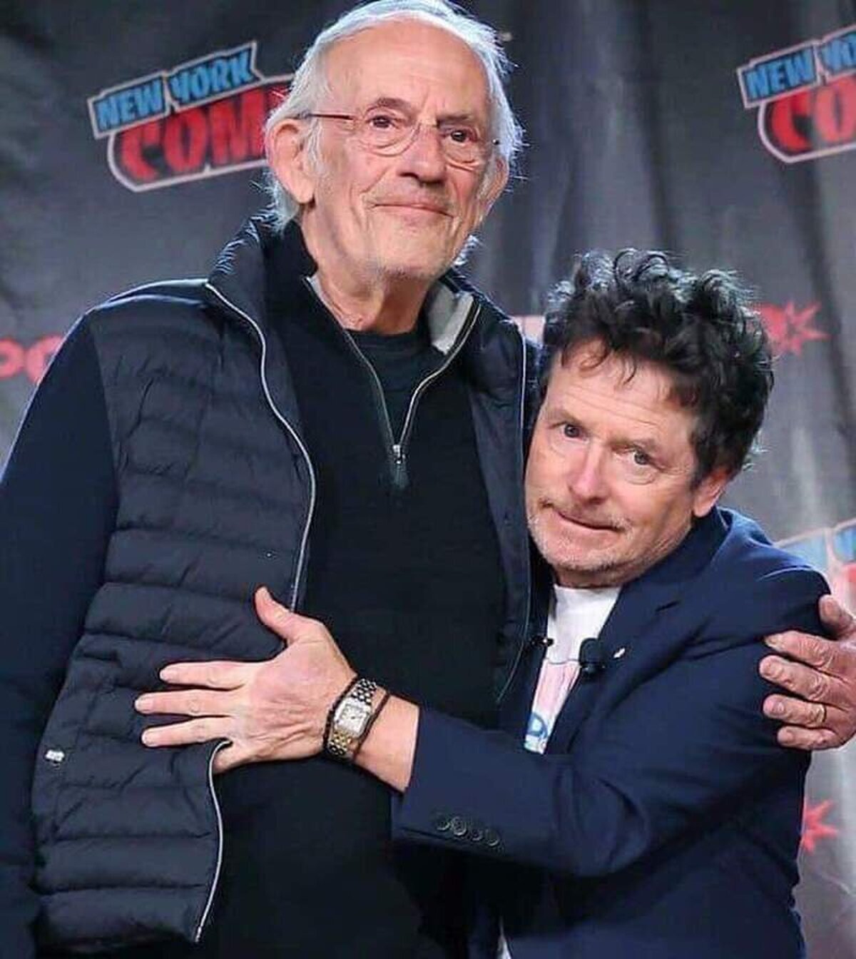 El reencuentro de Christopher Lloyd y Michael J. Fox en la New York Comic.