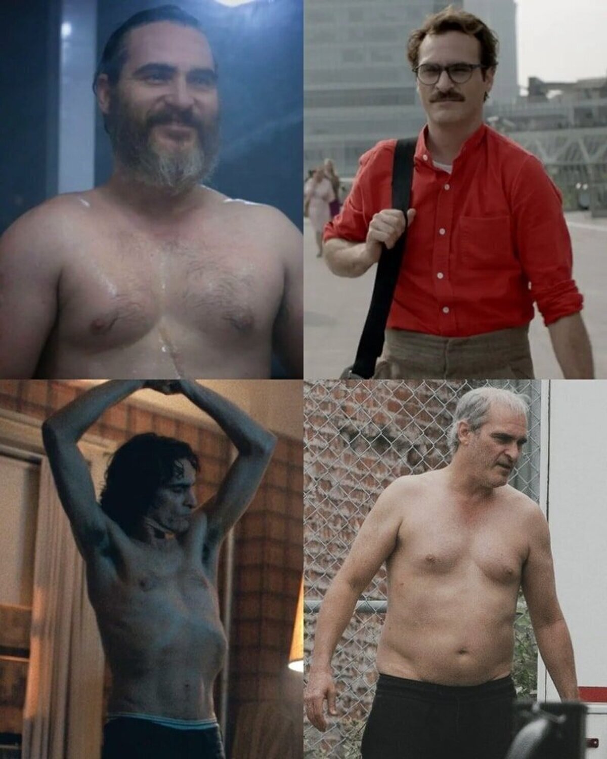 Joaquín Phoenix y sus distintos cambios físicos en el cine en los últimos 10 años