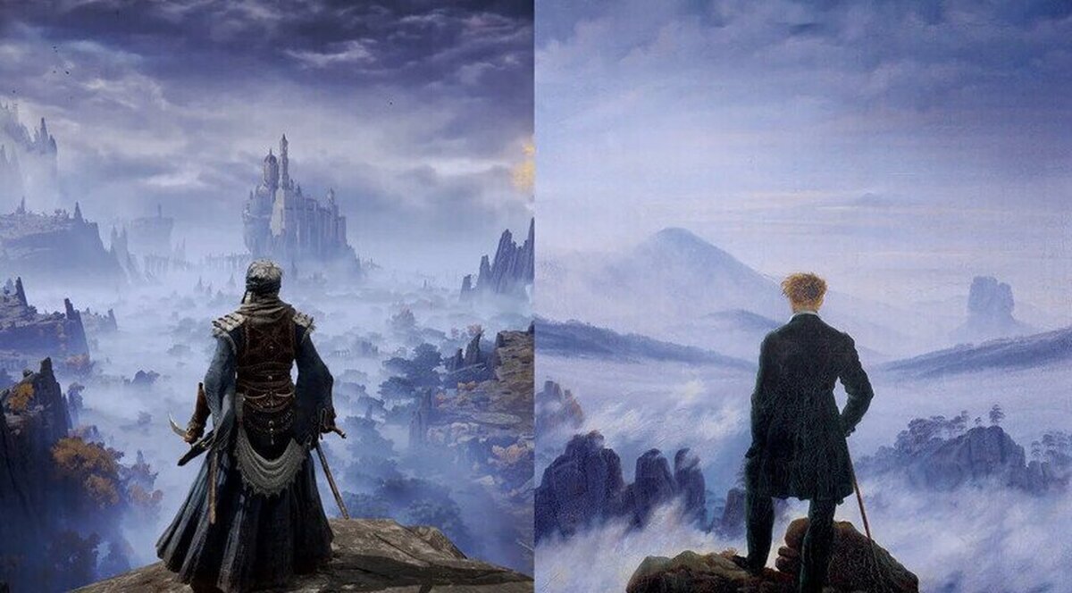 Elden Ring y Caspar David Friedrich 1818