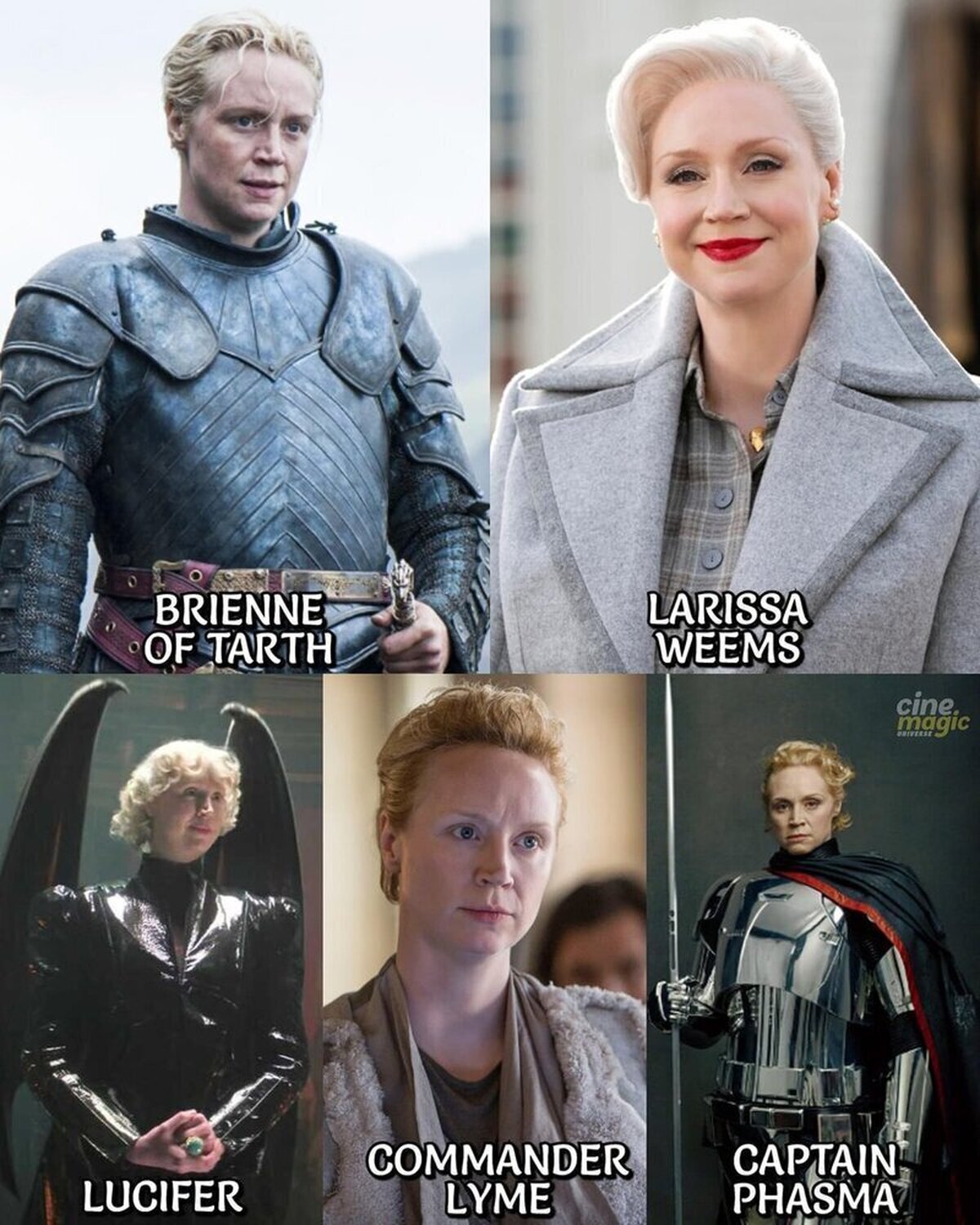 ¿Qué papel de 'Gwendoline Christie' te gustó más?
