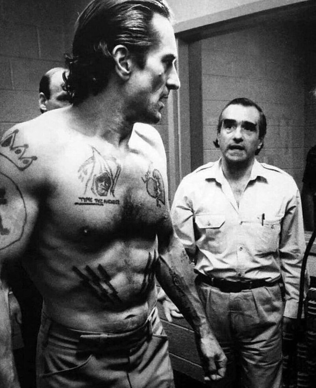Robert De Niro y Martin Scorsese en el rodaje de "El cabo del miedo".  