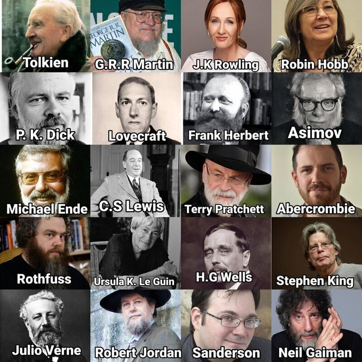 Entre estos autores/as escoge 3