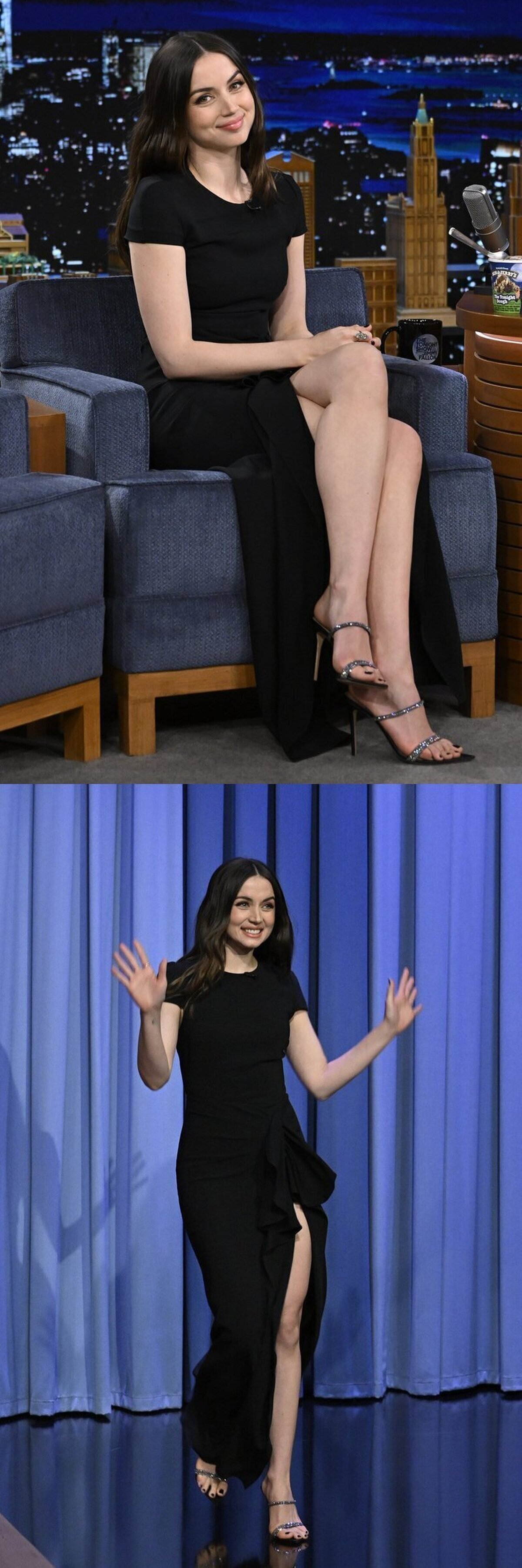 Ana de Armas anoche en The Tonight Show with Jimmy Fallon